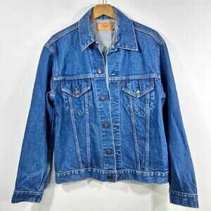 Vintage 70’s Levi’s Denim Trucker Jacket Type 3 Mens 42 70505 0217 Levis Jean